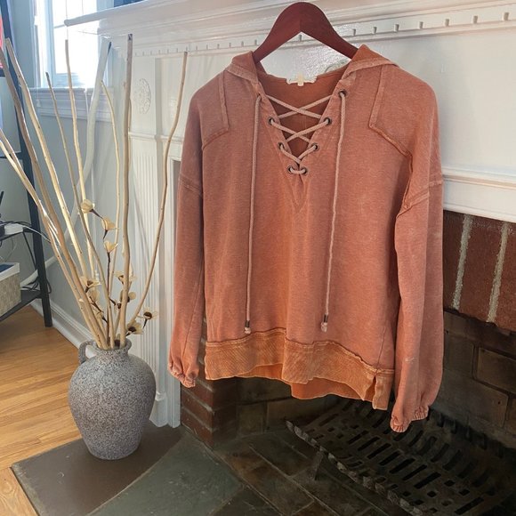 Buckle Pullover Hoodie Streetwear Cotton Casual Comfy Oversized XS - Picture 3 of 7